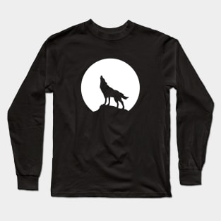 wolf and moon Long Sleeve T-Shirt